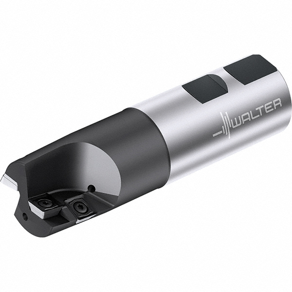 Walter Indexable Square-Shoulder End Mill: M4792.026-W26-01-13, 1" Cut Dia, 13.3 mm Max Depth of Cut, 1" Dia Weldon Flat Shank - 6866261