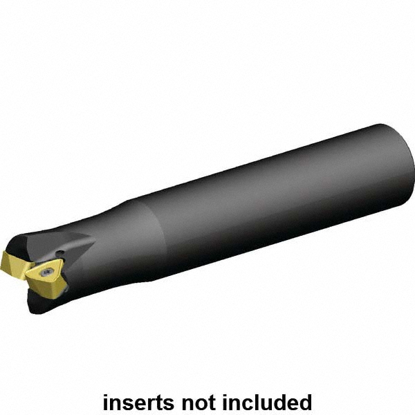 Kennametal Indexable High-Feed End Mill: KF2X150W0904M16L169, 1-1/2" Cut Dia, Modular Connection Shank - 4109579