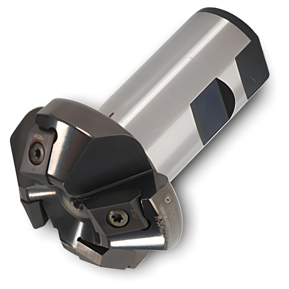 Iscar 45° Lead Angle, 1.2" to 1.815" Cut Dia, 1" Shank Dia, Indexable & Chamfer End Mill - 3110005
