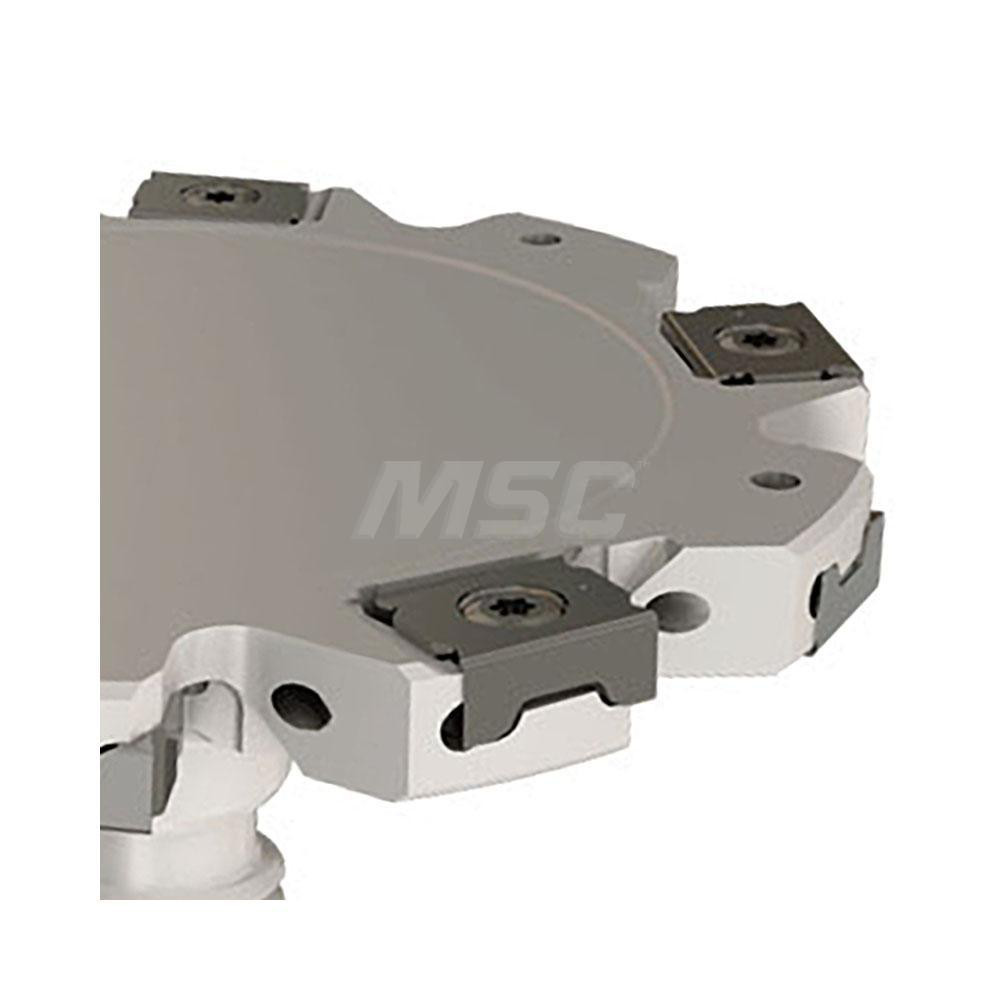 Iscar Indexable Slotting Cutter: 0.1180" Cutting Width, 1.9685" Cutter Dia, Modular Connection, 0.6102" Depth of Cut, 0.7090" Hole Dia, Right Hand - 3181200