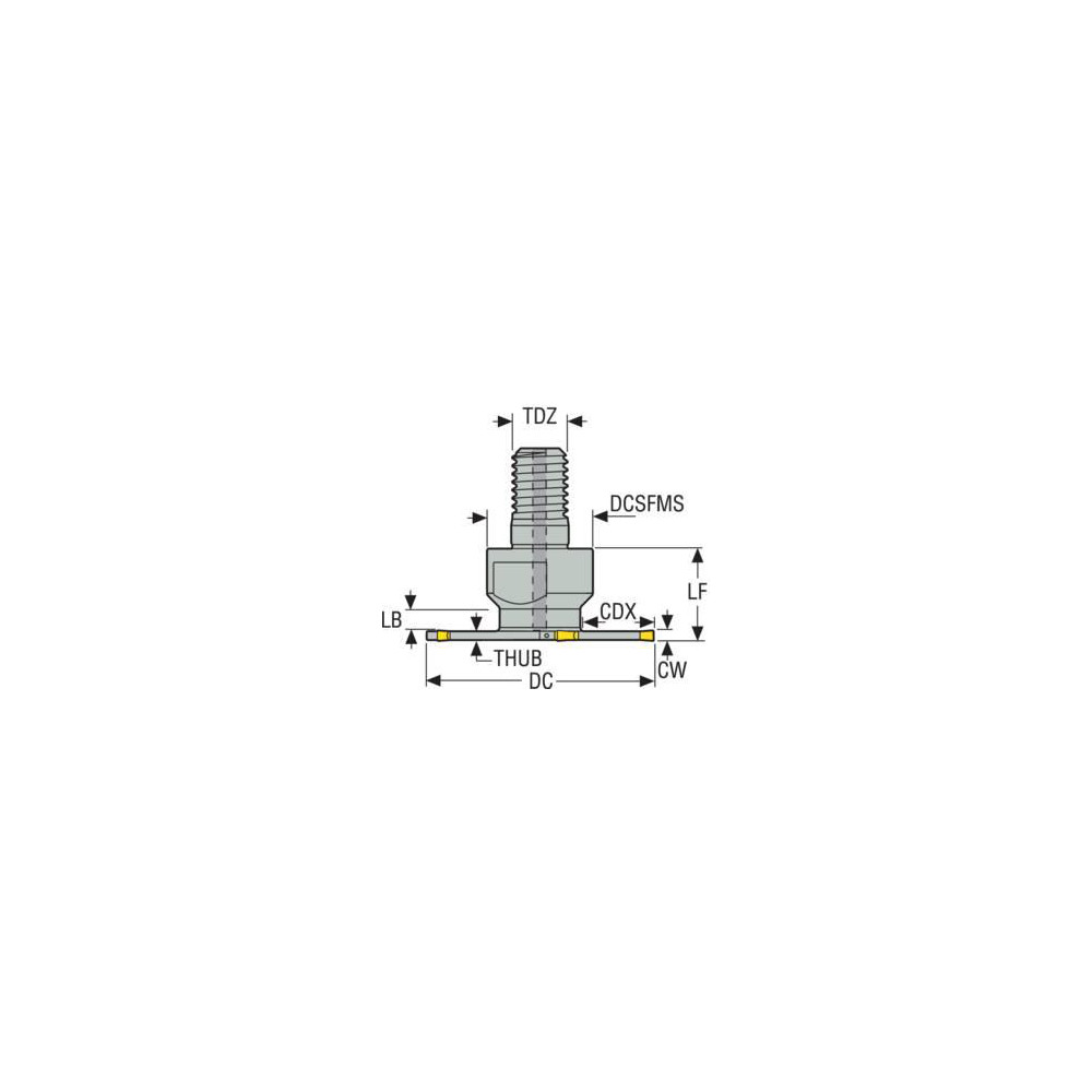 Seco Indexable Slotting Cutter: 3.10 mm Cutting Width, 40.00 mm Cutter Dia, Combimaster Connection, 12.90 mm Depth of Cut, 12.90 mm Depth of Cut, Right Hand - 02926776