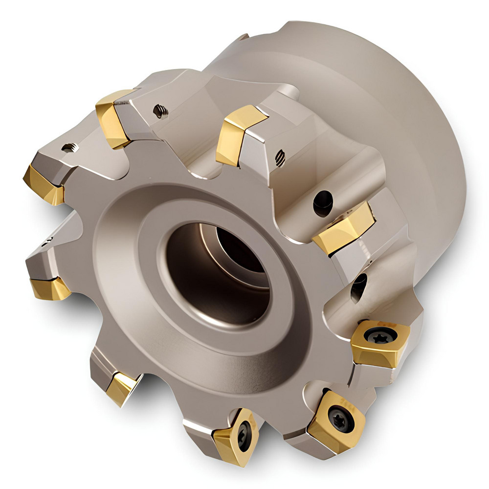 Tungaloy Indexable High-Feed Face Mill: 1.9055 to 2.5" Cut Dia, 0.75" Arbor Hole - 6797115