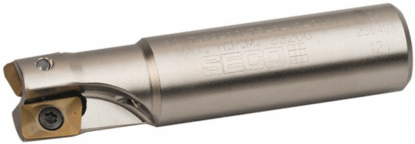 Millstar Indexable Square-Shoulder End Mill:  CYF-0750-SC-M10,  0.7500'' Shank Dia,  M10 Modular Connection,  Modular Connection Shank - CYF0750SCM10
