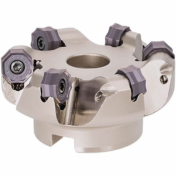 Tungaloy 63mm Cut Dia, 22mm Arbor Hole Dia, Indexable Square-Shoulder Face Mill - 6999344
