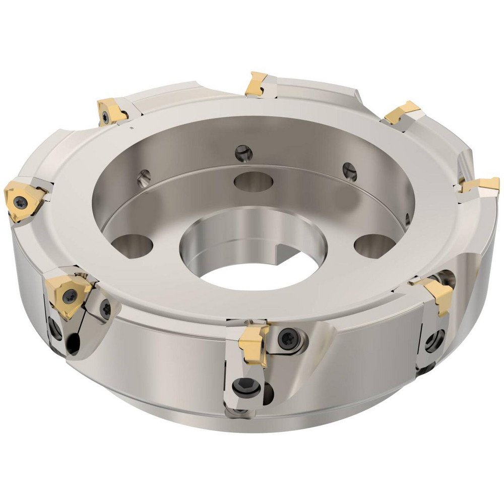 Tungaloy 200mm Cut Dia, 60mm Arbor Hole Dia, Indexable Square-Shoulder Face Mill - 6861842