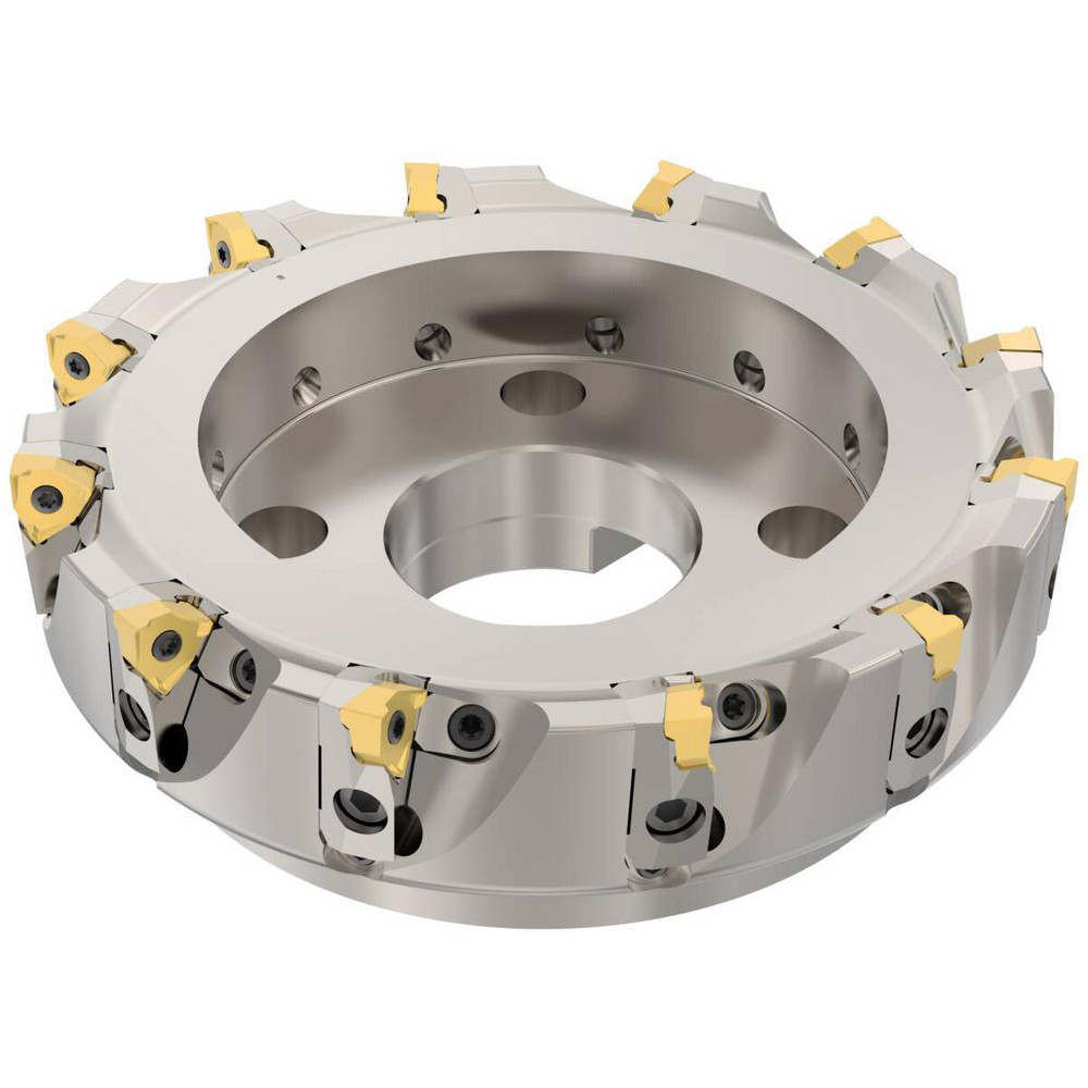 Tungaloy 200mm Cut Dia, 60mm Arbor Hole Dia, Indexable Square-Shoulder Face Mill - 6861842