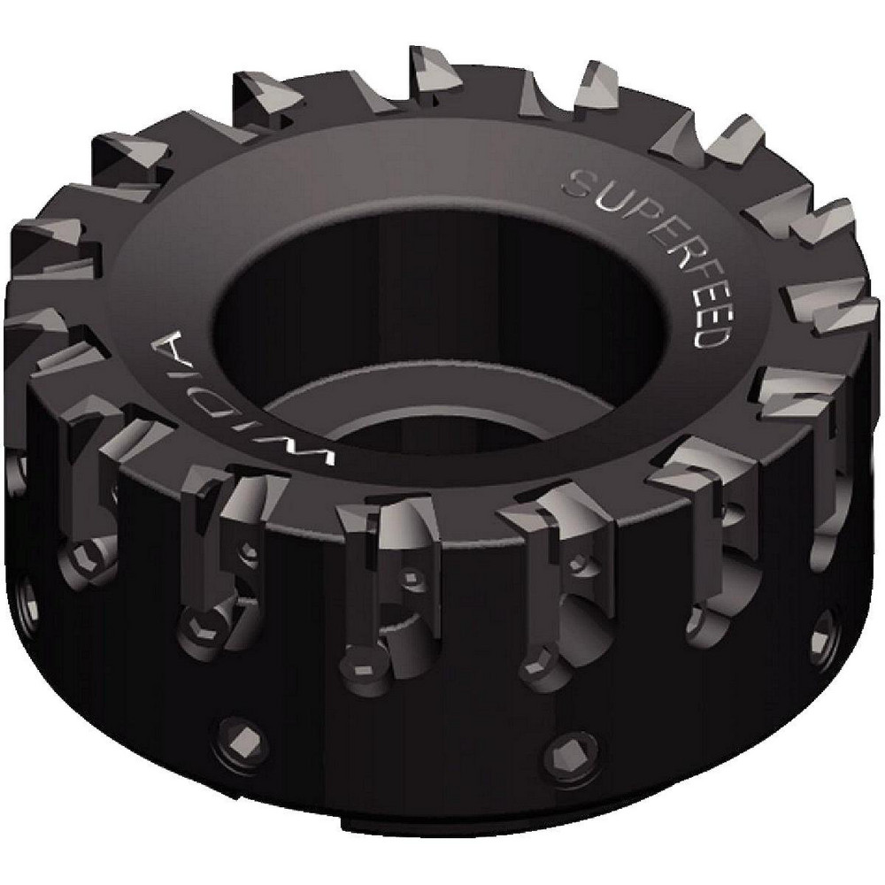 Widia Indexable Square-Shoulder Face Mill:  VHSC150Z03S050XD16,  0.5000" Arbor Hole Dia,  0.6299" Max Cutting Depth - 6425387