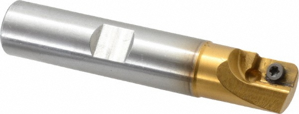 Cutting Tool Technologies 0.07 to 0.125" Cut Radius, 3/4" Dia, 0.55" Max Depth, 3/4" Shank Dia, Indexable Convex Radius Cutter - VEX-090C