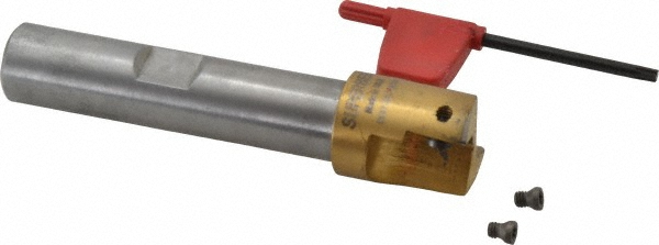 Cutting Tool Technologies 0.07 to 0.125" Cut Radius, 3/4" Dia, 0.55" Max Depth, 3/4" Shank Dia, Indexable Convex Radius Cutter - VEX-090C