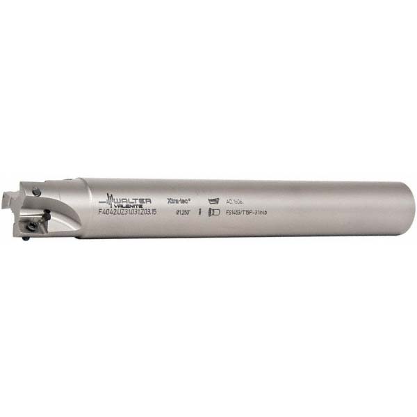 Walter Indexable Square-Shoulder End Mill: M2131-025-A20-02-15-S, 25 mm Cut Dia, 15 mm Max Depth of Cut, 20 mm Dia Cylindrical Shank - 6836943