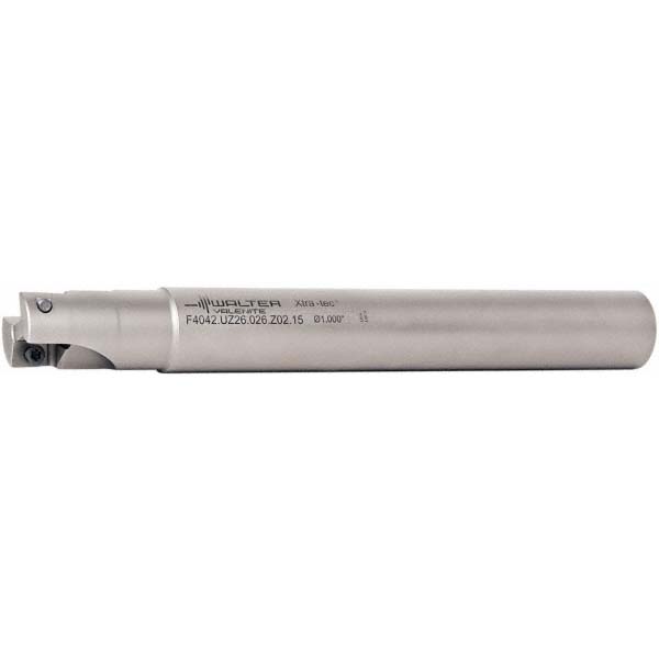 Walter Indexable Square-Shoulder End Mill: M2131-025-A20-02-15-S, 25 mm Cut Dia, 15 mm Max Depth of Cut, 20 mm Dia Cylindrical Shank - 6836943