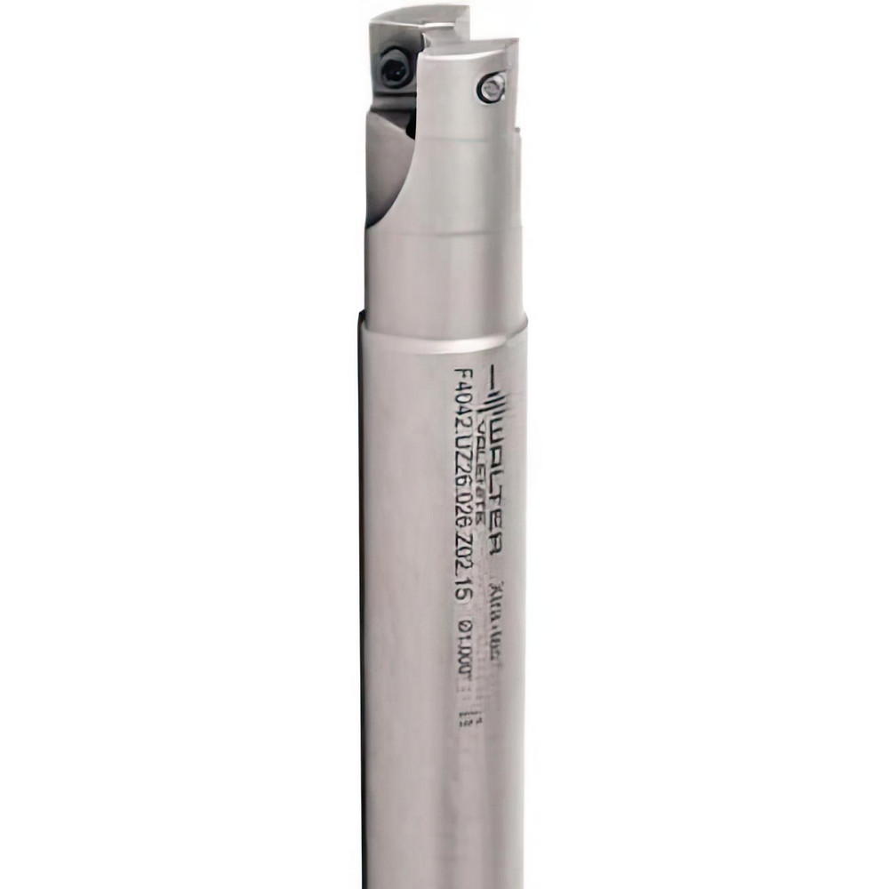 Walter Indexable Square-Shoulder End Mill: F4042.UZ26.026.Z02.15, 1" Cut Dia, 15 mm Max Depth of Cut, 1" Dia Cylindrical Shank - 5205212