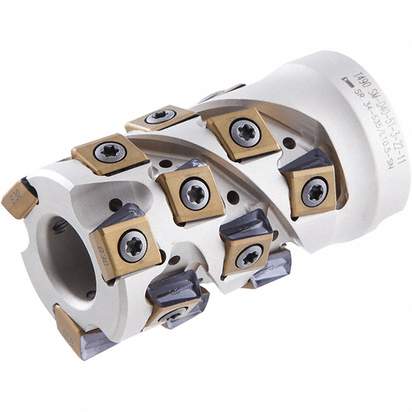 Iscar 2-1/2" Cut Dia, 1" Arbor Hole Dia, 2.32" Max Depth, Indexable Square-Shoulder Face Mill - 3105095