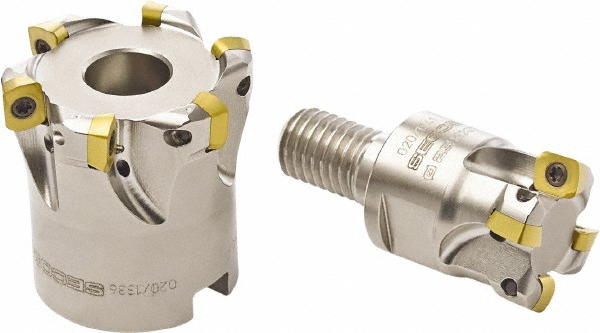 Seco Indexable High-Feed End Mill: R217211632RELO064A, 32.00 mm Cut Dia, Modular Connection Shank - 02927092
