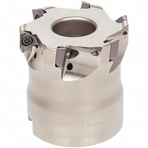 Tungaloy 40mm Cut Dia, 16mm Arbor Hole Dia, 6mm Max Depth, Indexable Square-Shoulder Face Mill - 6996221