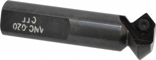 Cutting Tool Technologies Indexable Square-Shoulder End Mill: 1.375 X 1.00DRM-080, 1-3/8" Cut Dia, 0.47" Max Depth of Cut, 1" Dia Flatted Shank - DRM-080