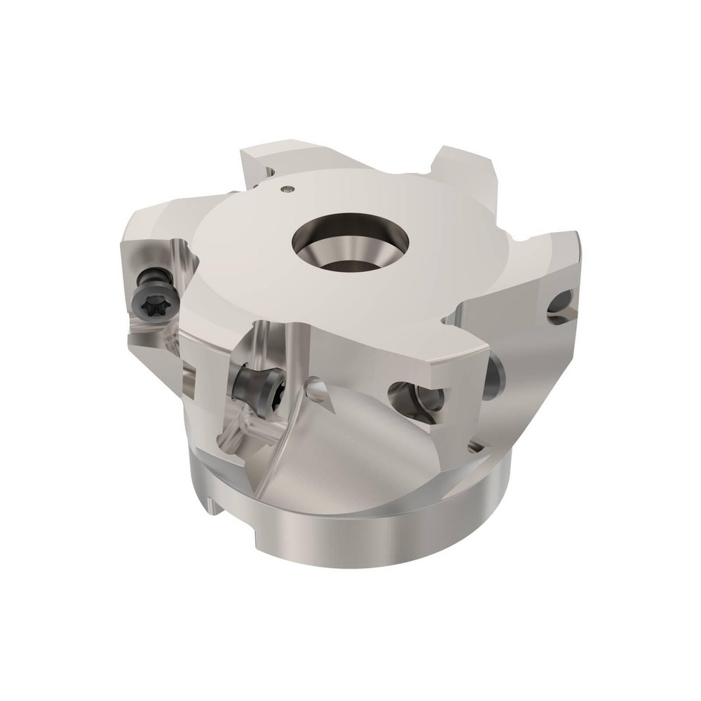 Seco Indexable Square-Shoulder Face Mill:  R220.69-02.50-18-6AN,  2-1/2'' Cut Dia,  0.7500" Arbor Hole Dia,  0.6690" Max Cutting Depth - 02694981