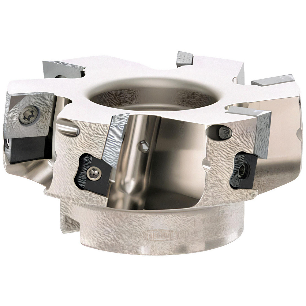 Tungaloy 63mm Cut Dia, 22mm Arbor Hole Dia, 8mm Max Depth, Indexable Square-Shoulder Face Mill - 6822434