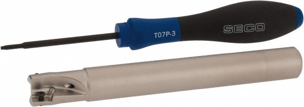 LMT Indexable Square-Shoulder End Mill: EBGV0625A0625160N, 5/8" Cut Dia, 5/8" Dia Cylindrical Shank - 6121381
