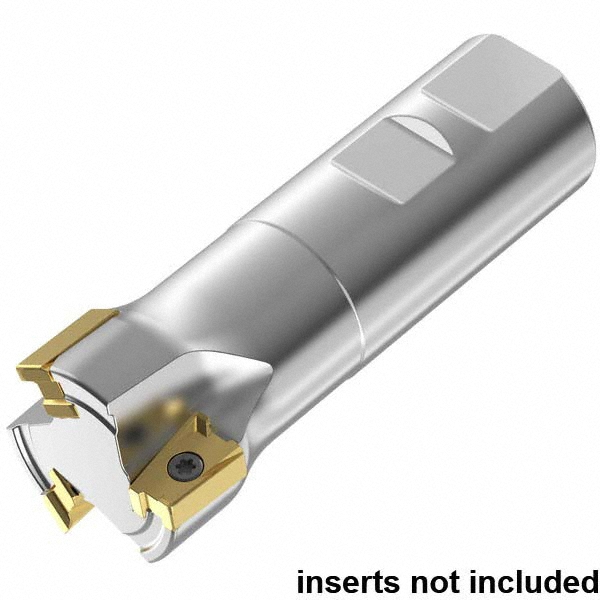 Kennametal Indexable Square-Shoulder End Mill: M4D032Z03B32LN15, 32 mm Cut Dia, 15.5 mm Max Depth of Cut, 32 mm Dia Weldon Flat Shank - 5528631