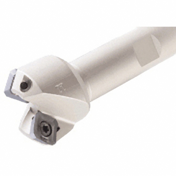 Kennametal 45° Lead Angle, 1.26" to 1.812" Cut Dia, 1-1/4" Shank Dia, Indexable & Chamfer End Mill - 1817940