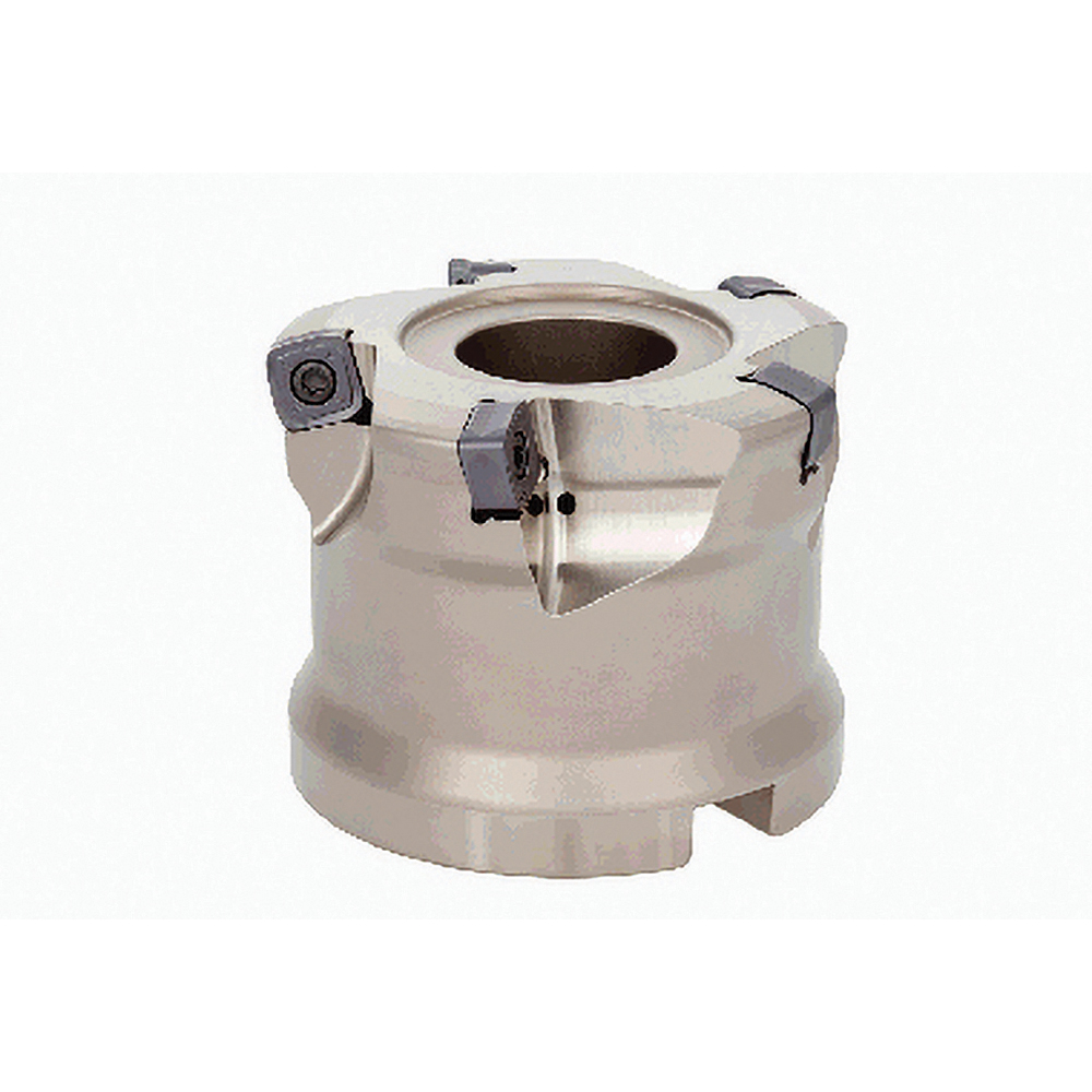 Iscar Indexable High-Feed Face Mill: 4.85 to 6" Cut Dia, 2" Arbor Hole - 3323491