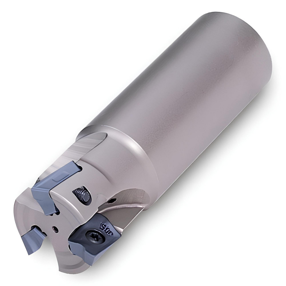 Ingersoll Cutting Tools Indexable Square-Shoulder End Mill: 1TJ1Q-1204281R01, 10.92 mm Max Depth of Cut, 1-1/4" Dia Weldon Flat Shank - 3031343