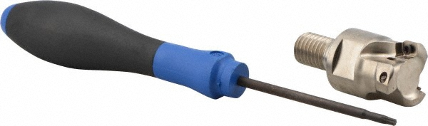 Tungaloy Indexable High-Feed End Mill: EXN03R100U0100-05, 1" Cut Dia - 6864930