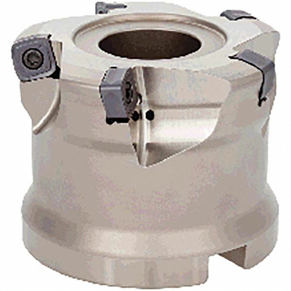 Tungaloy Indexable High-Feed Face Mill: 33.8 to 50 mm Cut Dia, 22 mm Arbor Hole - 6869958