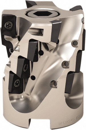 Iscar 50mm Cut Dia, 22mm Arbor Hole Dia, 44mm Max Depth, Indexable Square-Shoulder Face Mill - 3106411