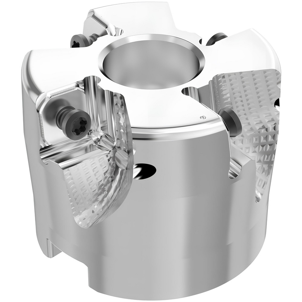 Kyocera 63mm Cut Dia, 22mm Arbor Hole, 6mm Max Depth of Cut, 45° Indexable Chamfer & Angle Face Mill - THN04480