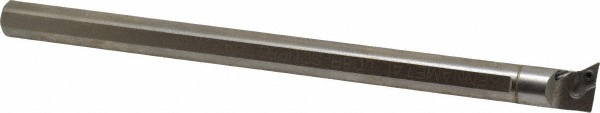 Iscar Indexable Square-Shoulder End Mill: HM90 E90A-D.50-1-W.62, 1/2" Cut Dia, 0.394" Max Depth of Cut, 5/8" Dia Weldon Flat Shank - 3101944
