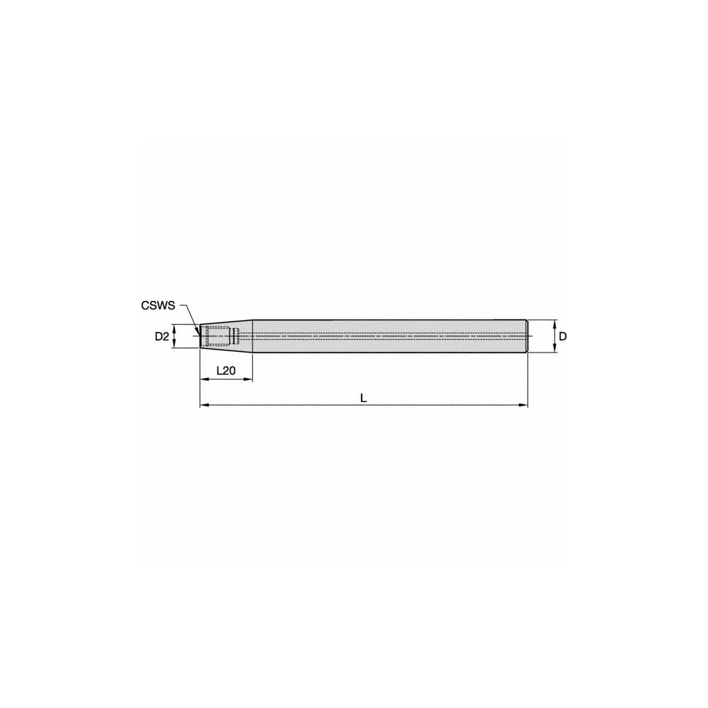 Kennametal Milling Tip Holders & Shanks: Shank Type: Cylindrical; Shank Diameter (Inch): 5/8 - 6136865