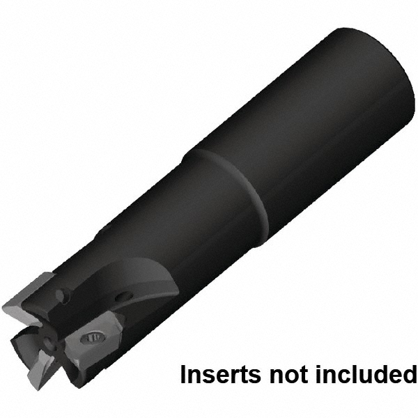 Kennametal Indexable Square-Shoulder End Mill: C5720VZ16CA1.25Z3R3.0, 1-1/4" Cut Dia, 16 mm Max Depth of Cut, 1-1/4" Dia Cylindrical Shank - 5672885