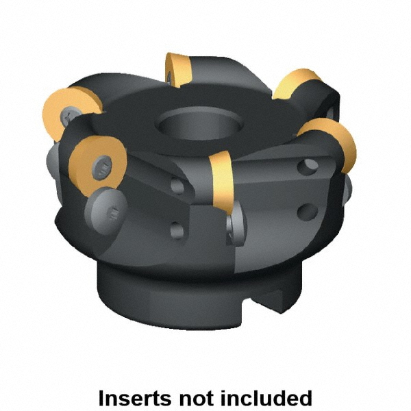 Iscar 2-1/2" Cut Dia, 1" Arbor Hole, 0.138" Max Depth of Cut, 45° Indexable Chamfer & Angle Face Mill - 3104590
