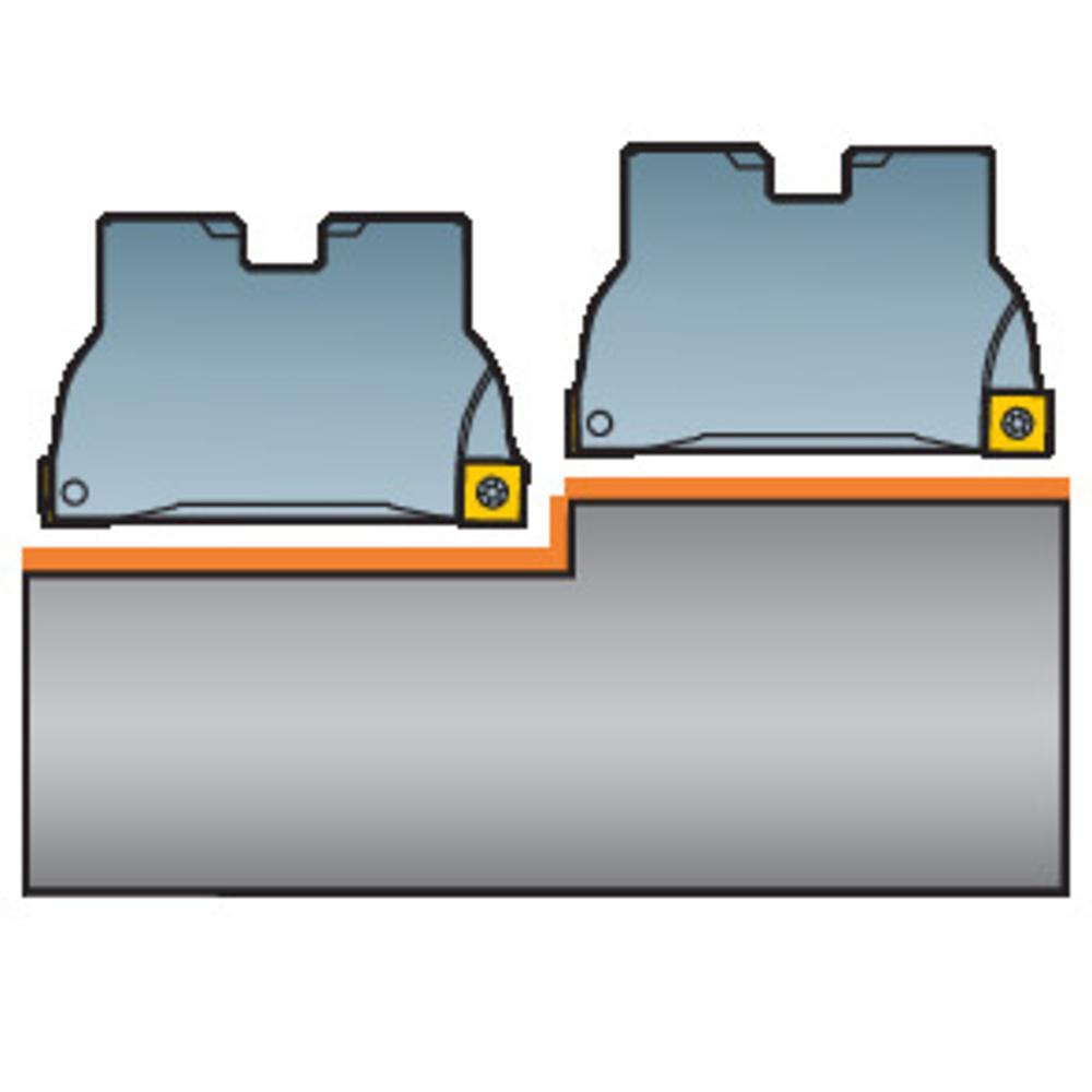 Sandvik Coromant 1" Cut Dia, Indexable Square-Shoulder Face Mill - 5740371