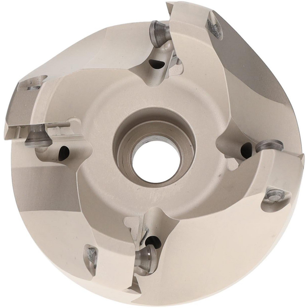 Iscar 2.37, 2.42, 2.51" Cut Dia, 3/4" Arbor Hole, 2.5mm Max Depth of Cut, 42° Indexable Chamfer & Angle Face Mill - 3181230