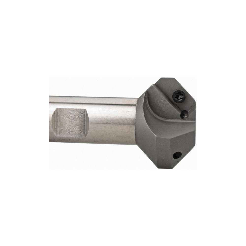 Everede Tool 45° Lead Angle, 0.688" to 1.471" Cut Dia, 3/4" Shank Dia, Indexable & Chamfer End Mill - 01269