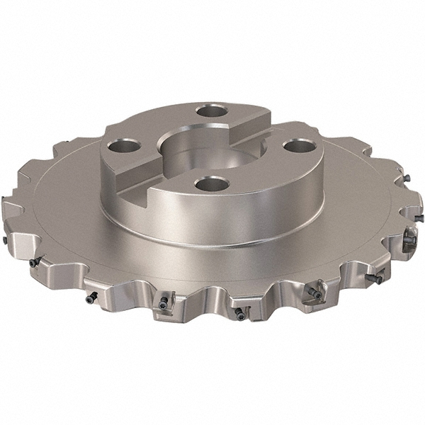 Iscar Indexable Slotting Cutter: 20.00 mm Cutting Width, 250.00 mm Cutter Dia, Shell Mount C Connection, 60.00 mm Depth of Cut, 60.00 mm Depth of Cut, 60.00 mm Shank Dia, Right Hand - 3100781