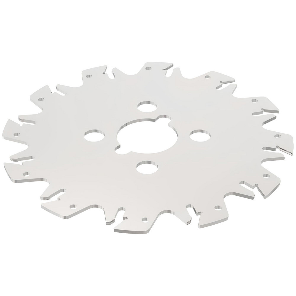 Seco Indexable Slotting Cutter: 0.0980" Cutting Width, 6.0000" Cutter Dia, Arbor Connection, 1.5550" Depth of Cut, 1.2500" Hole Dia, Neutral - 75054746