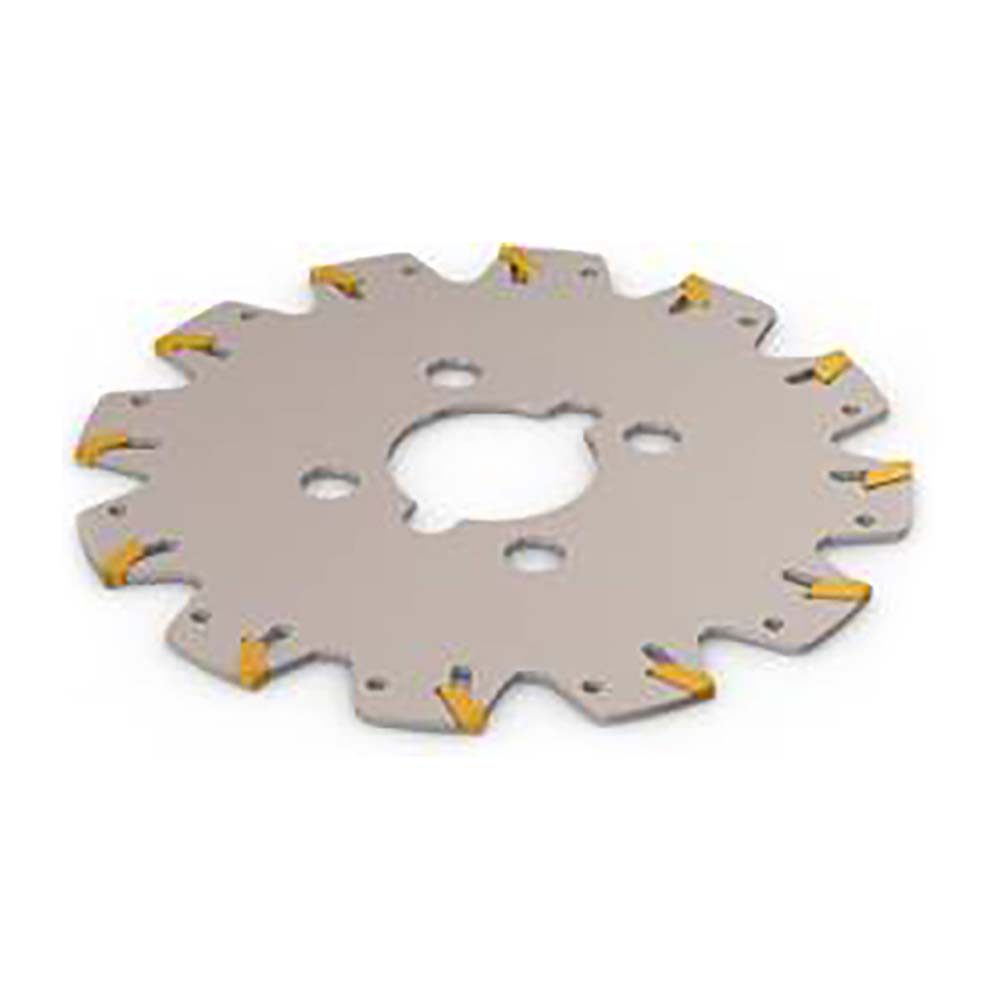Seco Indexable Slotting Cutter: 0.0980" Cutting Width, 6.0000" Cutter Dia, Arbor Connection, 1.5550" Depth of Cut, 1.2500" Hole Dia, Neutral - 75054746