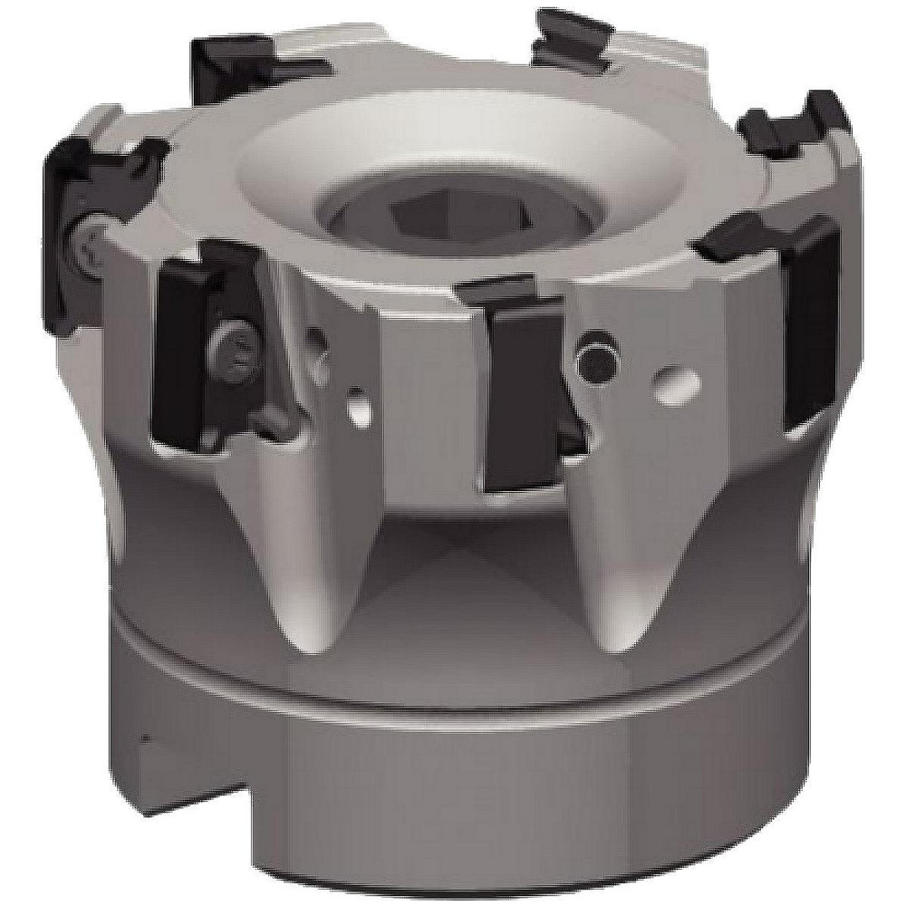 Widia Indexable Square-Shoulder Face Mill:  15396470400,  0.7500" Arbor Hole Dia,  0.6181" Max Cutting Depth - 6425402