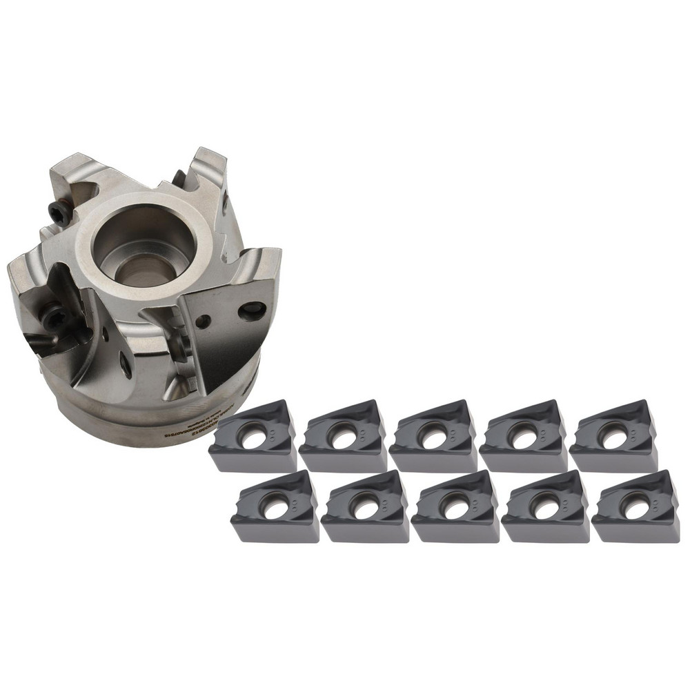 Accupro Indexable Square-Shoulder Face Mill:  11PC 40280109&ACP35M,  1.5000" Arbor Hole Dia,  0.4724" Max Cutting Depth - 40280109/54029822
