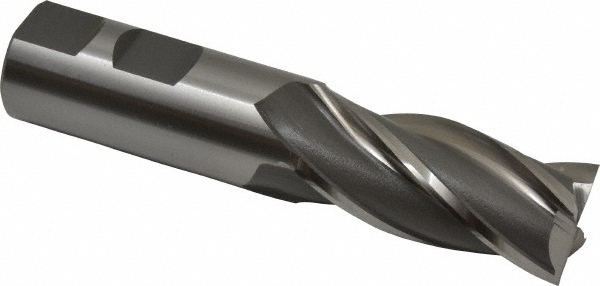Kennametal Indexable Square-Shoulder End Mill: M1D088E1402W100L175, 7/8" Cut Dia, 0.58" Max Depth of Cut, 1" Dia Weldon Flat Shank - 2624245