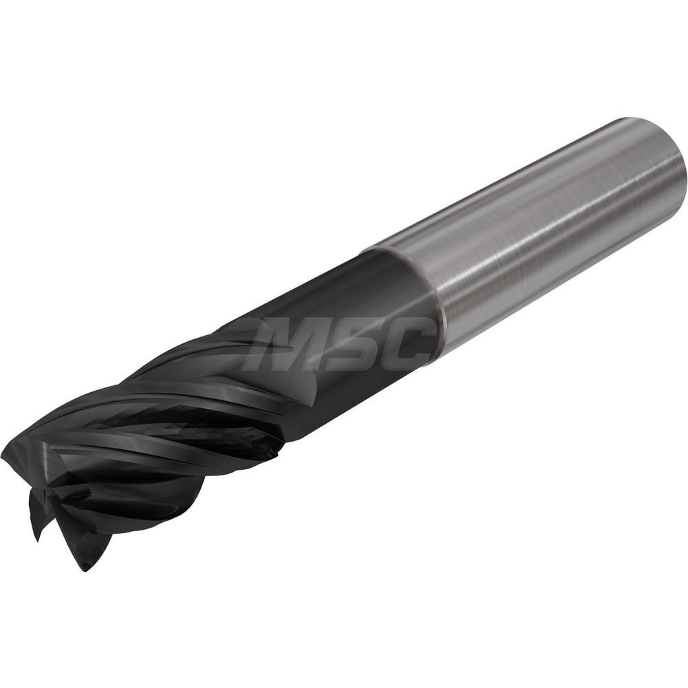 Iscar Indexable Square-Shoulder End Mill: HM90E90A-D1.00-4-W.75, 1" Cut Dia, 0.394" Max Depth of Cut, 3/4" Dia Weldon Flat Shank - 3101748