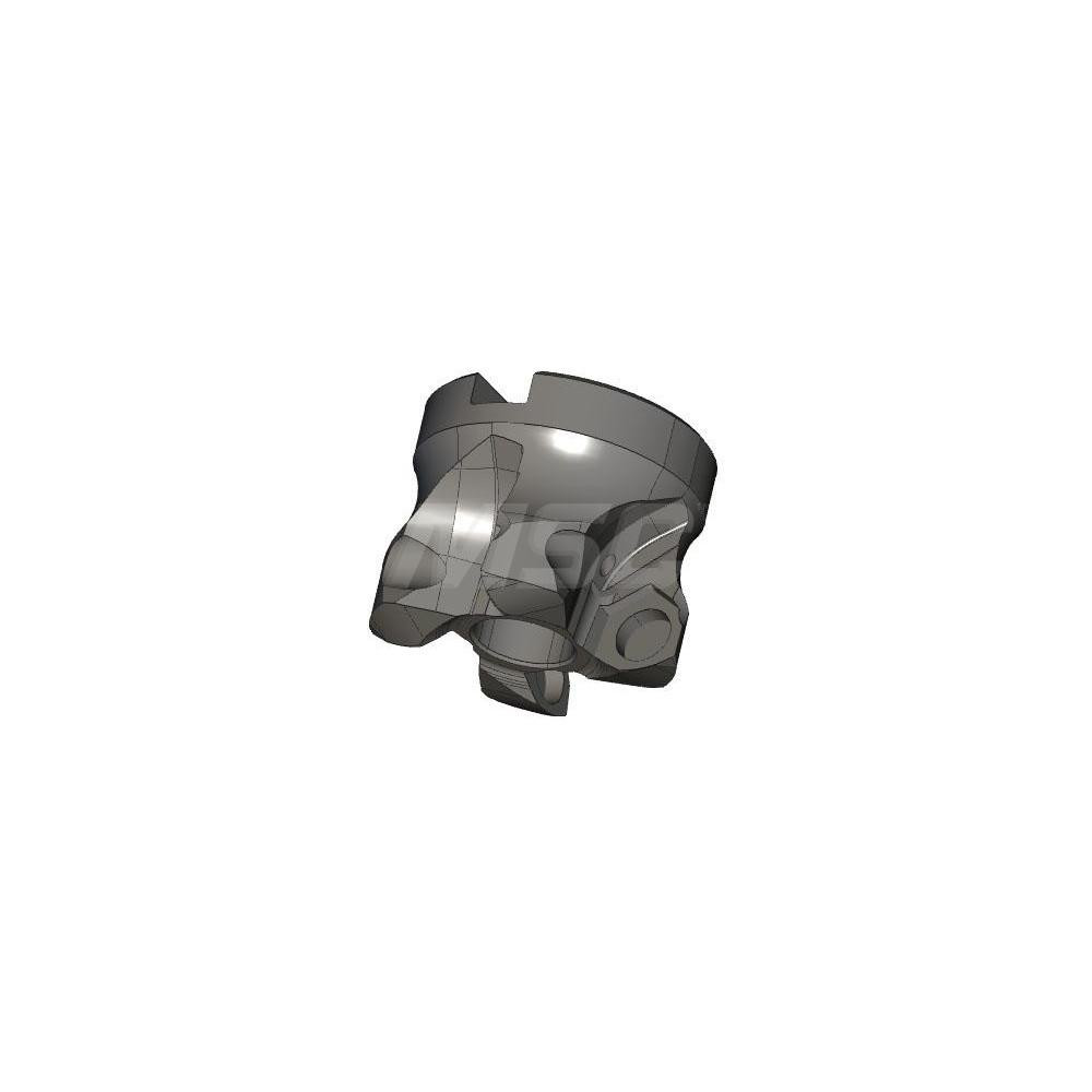 Iscar Indexable High-Feed Face Mill: 37.7 to 52 mm Cut Dia, 22 mm Arbor Hole - 3323461