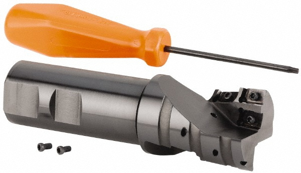 Iscar Indexable Square-Shoulder End Mill: P290ACKD50-4-53-W40-18, 50 mm Cut Dia, 53 mm Max Depth of Cut, 40 mm Dia Weldon Flat Shank - 3110777