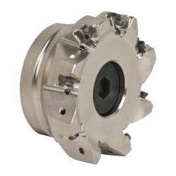 Seco 6" Cut Dia, 2" Arbor Hole Dia, 0.295" Max Depth, Indexable Square-Shoulder Face Mill - 02642891