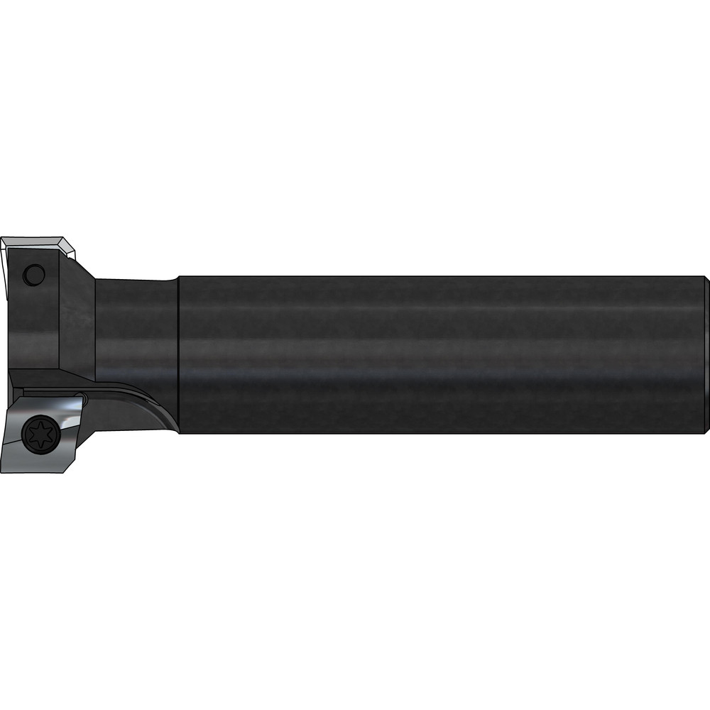 A.B. Tools Indexable High-Feed End Mill: 1-1/2X1X3/8X1-1/2", Cylindrical Shank - SH150-1