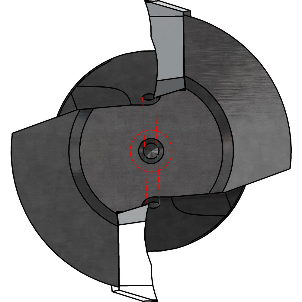 A.B. Tools Indexable High-Feed End Mill: 1-1/2X1X3/8X1-1/2", Cylindrical Shank - SH150-1